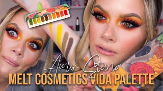 MELT COSMETICS VIDA PALETTE ❤️🔥// Tutorial, Review, & Swatches