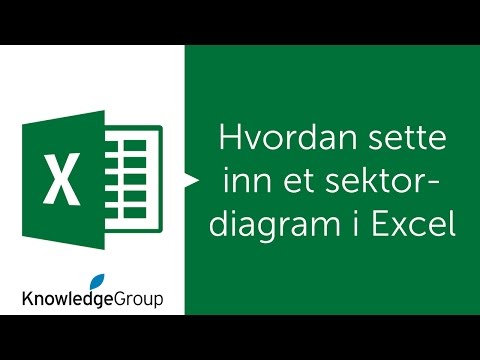 Video: Hvordan opretter jeg et sektordiagram i Excel?