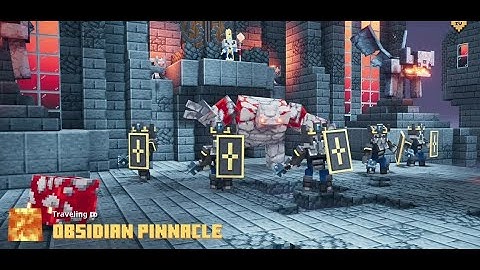 How to beat the Obsidian Pinnacle easily in Minecraft Dungeons.  Minecraft Dungeons Series Episode 3