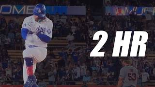 Mookie Betts Goes 3 for 4 with 2 Homers vs Giants!