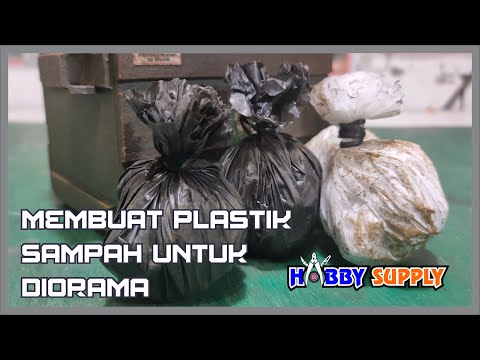 How to Make MINIATURE TRASH BAGS easy! For Action figures, display, props,  diorama 