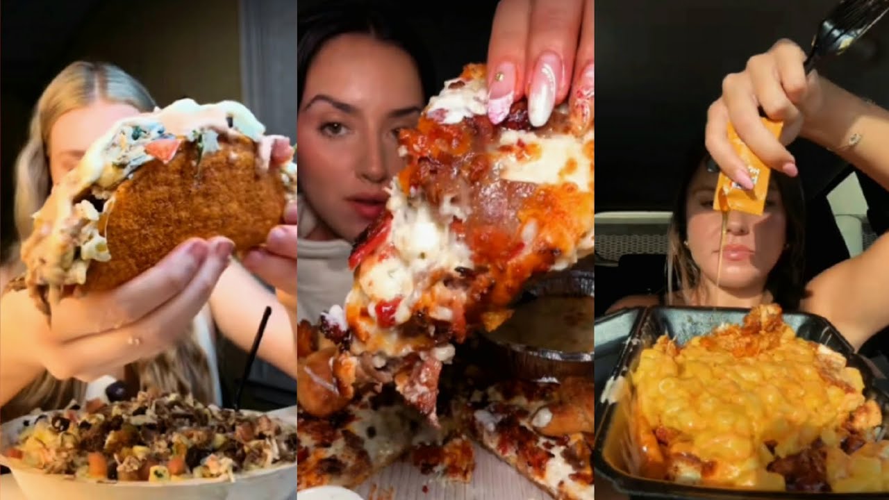 Chill Mood & Delicious Food 🍕🌮🍜 | TikTok Mukbang Compilation • Crunchy, Cheesy, Saucy & more! 