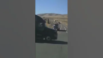 This is what happens when you pull out in front of a Big truck