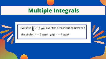 Dubbel integraal probleem tussen twee cirkels⭕/ Dubbele integraal van f(r, theta)/ meervoudige in...