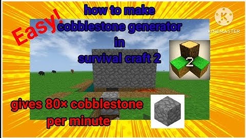 🔥🔥🔥🔥how to make automatic cobblestone generator in survival craft 2 | its ultimate indian gamer