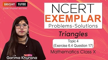 NCERT Exemplar Solutions Class 10 Maths Chapter 6: Triangles Exercise 6.4 Question 17