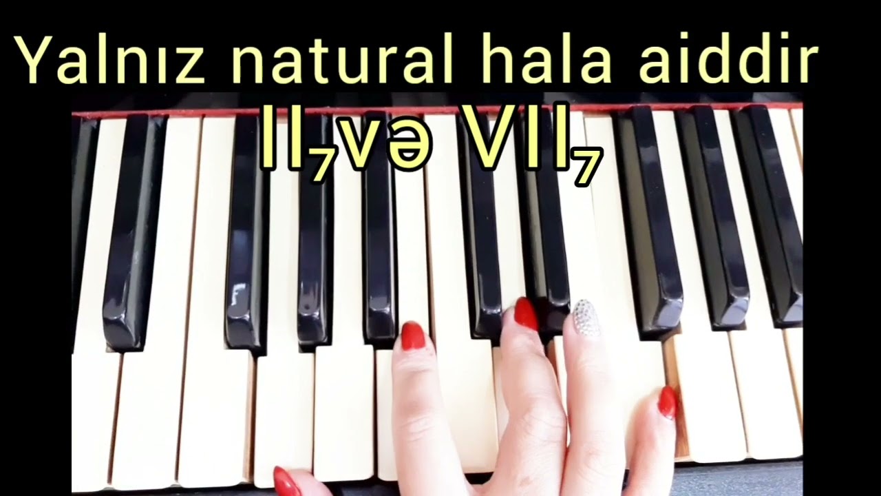 Asan yolla əsas septakkordların(D7,II7,VII7)təyin edilməsi(qısa izahı)