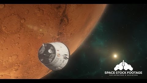 Space Stock Footage - Lander Approaching Mars