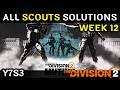 Week 12 Scouts Solutions in The Division 2 (Manhunt, Mutiny)