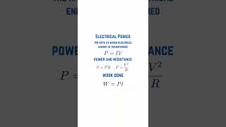 Electric power definition and formula