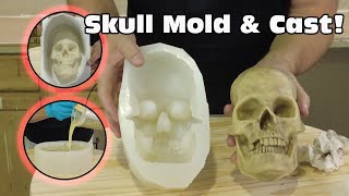 Soft Silicone Mold Of Skull With Resin Cast - Featuring Skin Cast screenshot 2