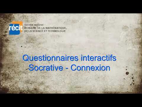 Socrative connexion