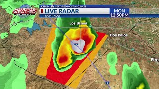 Tornado warning issued for Merced County