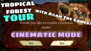 The Wolf game - Tropical Forest (new map) tour with cinematic mode guided by @AgamtheGamer !