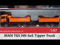 EP181 Review MAN TGS NN 6x6 tipper truck herpa 1:87