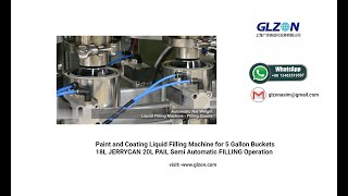 5-Gallon Paint Bucket Filling Machine Precision Liquid Packaging Glzon