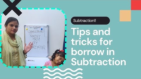 #Substraction for Two digit number#borrow method#दो अंको का घटाना#Maths for kids#