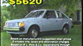 1984 Metro Detroit Ford Dealers Escort Commercial