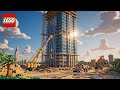 LEGO Crane Challenge: From Foundation to Skyscraper in One Go!