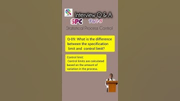 SPC Part 8 Interview Q&A (Statistical Process Control) #spc #interview #education #qualitysystem