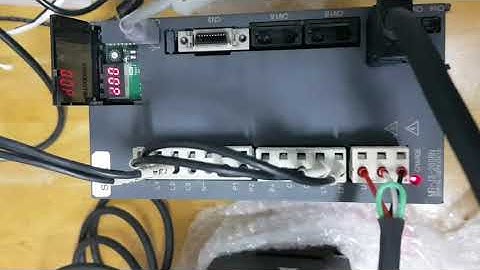 Testing JOG Mitsubishi Servo Drive MR-J3-200BN 2kW servo drive S/N : Q2YK23010