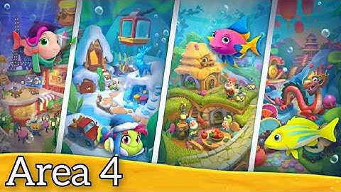 Aqua Match - 3 Puzzle Gameplay Walkthrough Area 4 Completed (Android) #gamingvideos
