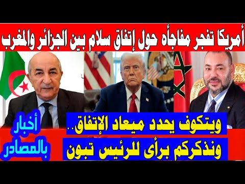 امريكا تف جر مفاجأة حول سلام بين الجزائر والمغرب و ويتكوف يحدد الميعاد ونذكركم برأى تبون