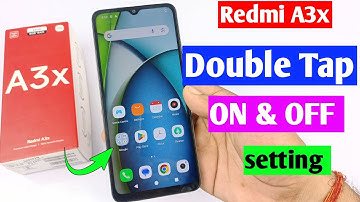 Redmi a3x double tap on off screen setting/Redmi a3x me double tap on off screen setting kaise kare
