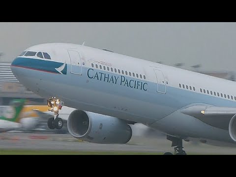 Historical Fleet/ 歷史機隊:國泰航空 Airbus A330-342 B-HLH@ Taiwan Taoyuan International Airport (TPE)