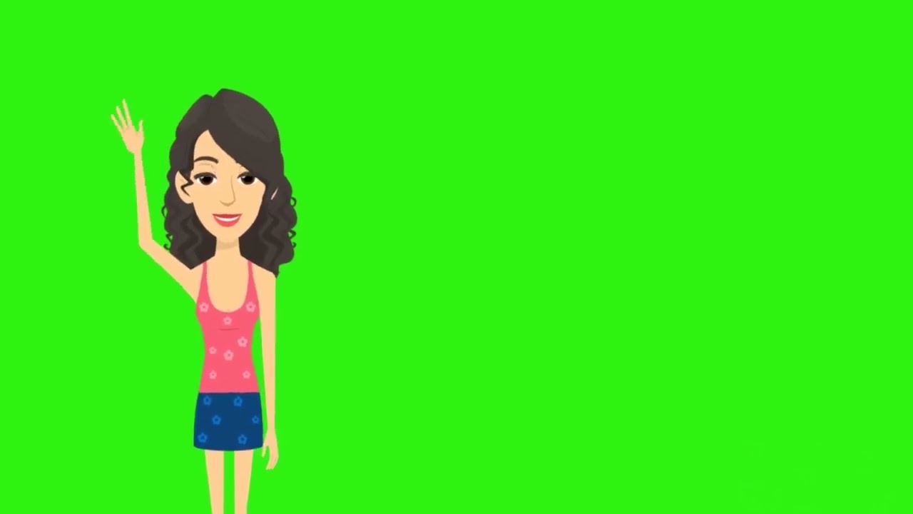 Girl Say Goodbye Greenscreen HD Free Download