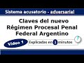 En 3 minutos: Claves del nuevo régimen procesal penal federal argentino (1º parte).