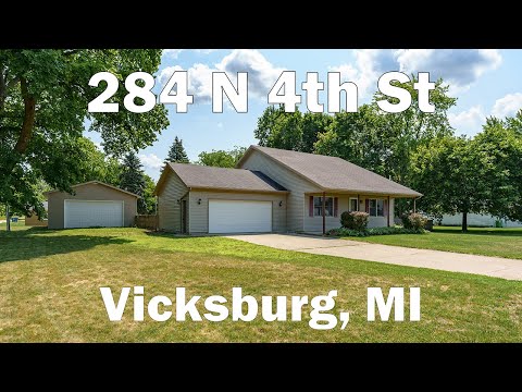 284 N 4th St, Vicksburg, MI home video tour