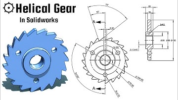 ⚙️ Designing Helical Gear in Solidworks: A Step-by-Step Guide
