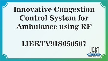 Innovative Congestion Control System for Ambulance using RF