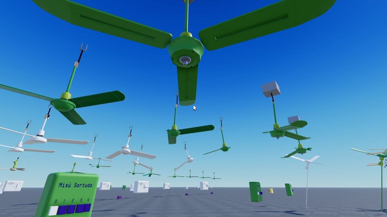 [NEW FANS] Roblox, Ceiling Fan Land | Green Ceiling Fans That Fall [NEW MAP]