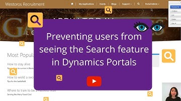Hiding Search in Dynamics Portals