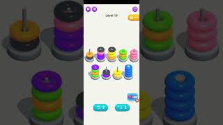 Color Hoop:Sort puzzle Eraser level 19#short