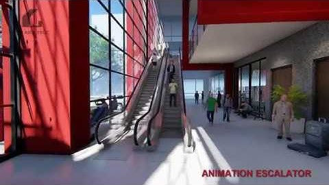 [Sharing data] Escalator model with motion [Download free at here]