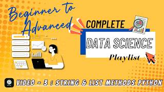 🌟 Python String & List Methods | 🐍 Complete Tutorial with Examples | Code Pulse | Data Science Basic