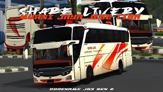 SHARE LIVERY MURNI JAYA KODENAME JB3 GEN 2 NO PW 🤩🤩 #bussimulatorindonesia #bussid