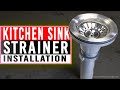 How To Install A Kitchen Sink Strainer Metal Strainer PVC Body 