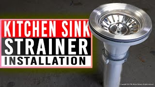 How To Install A Kitchen Sink Strainer Metal Strainer Pvc Body