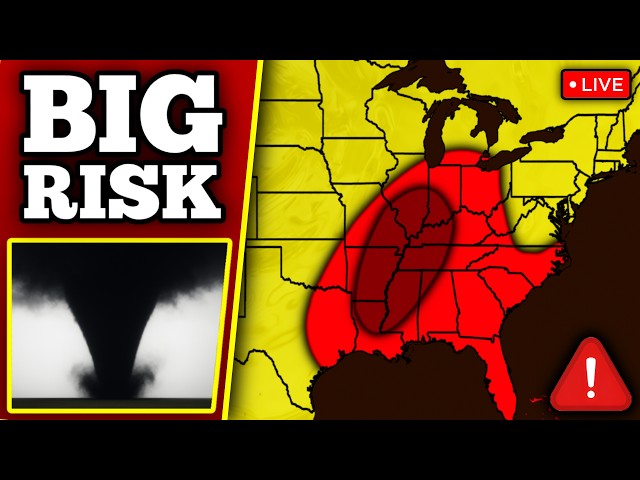🔴 BREAKING TORNADO OUTBREAK COVERAGE - Large Tornadoes Possible With LIVE Storm Chasers...