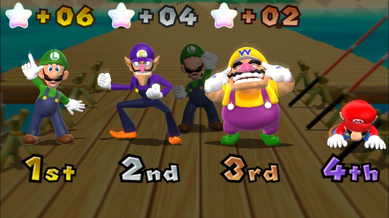Mario Party 9 - Mario vs Luigi vs Wario vs Waluigi - Boo's Horror Castle