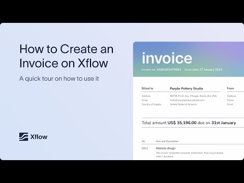 How to create an invoice on Xflow | Xflow Payments - video from XFlow