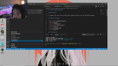 coding boot camp read me generator