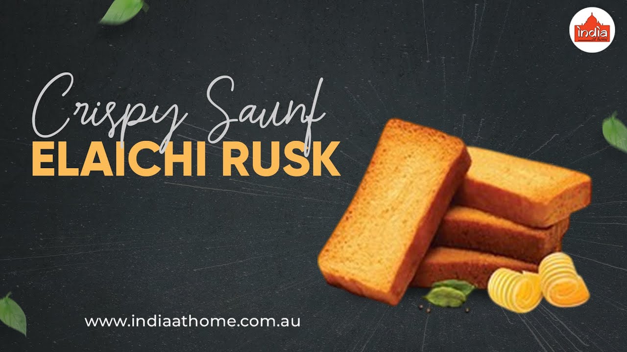 Crispy Saunf Elaichi Rusk | Perfect Tea-Time Treat!