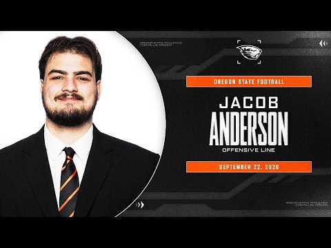 Oregon State Football: Jacob Anderson Meets The Media (Sept. 22, 2026)