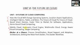 Unit 6  Part 1  The Future of Cloud Computing Applications