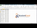 Excel Dersleri - Sıralama İşlemleri